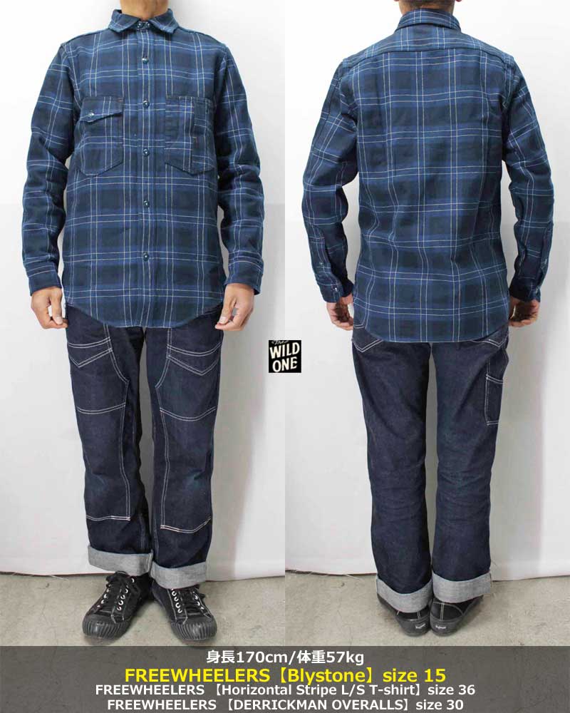 フリーホイーラーズ【ブライストン】裏起毛ネルシャツ FREEWHEELERS