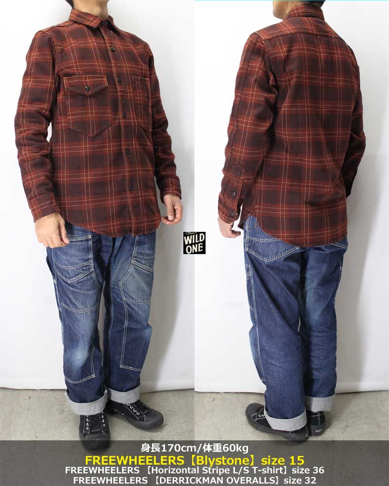 ト*シ様 フリーホイーラーズ1920-1930sヘビーネルシャツOFFY14 フリー