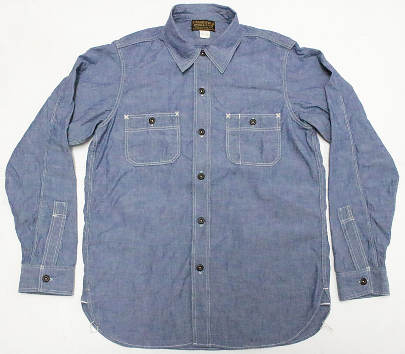 フリーホイーラーズ 30'sスタイルワークシャツ 【ニール ＜インディゴ