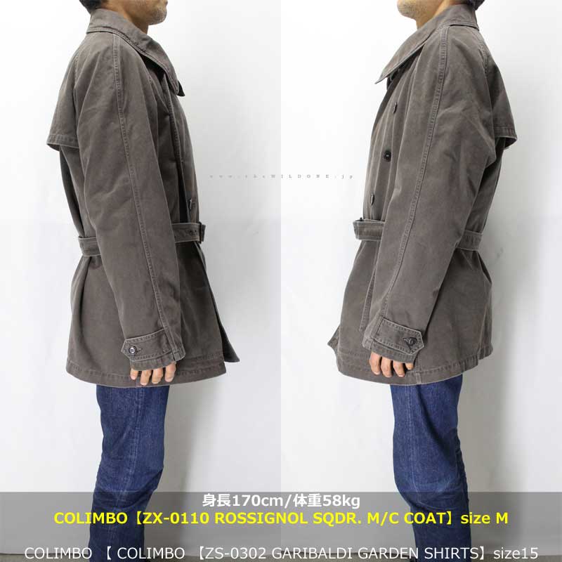 COLIMBO 【ZX-0110 ROSSIGNOL SQDR MOTORCYCLE COAT ＜CHARCOAL