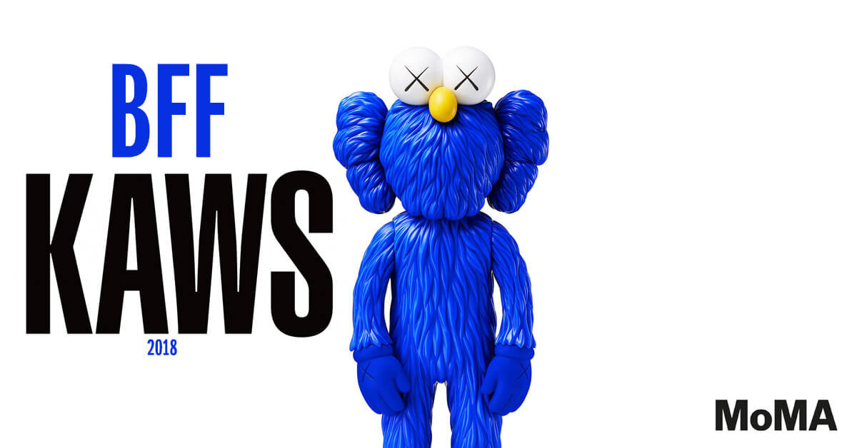 KAWS BFF BLUE MoMA EXCLUSIVE at MoMA 2018 - The Toy Chronicle