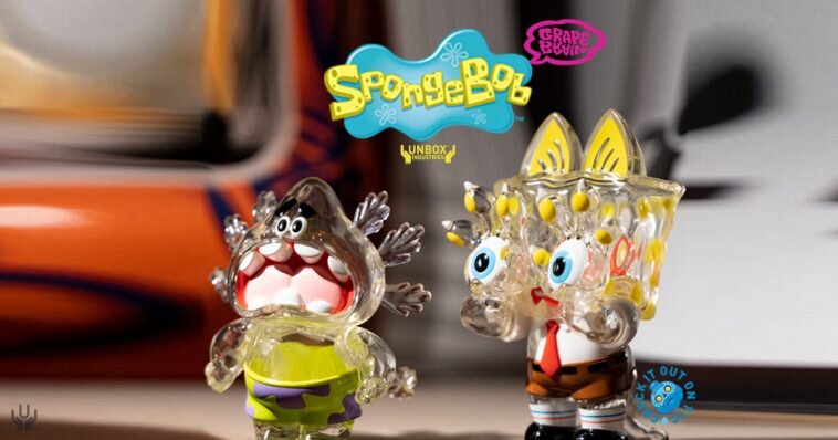 GRAPE BRAIN x Unbox Industries SPONGEBOB HELL'S CAT x PATRICK