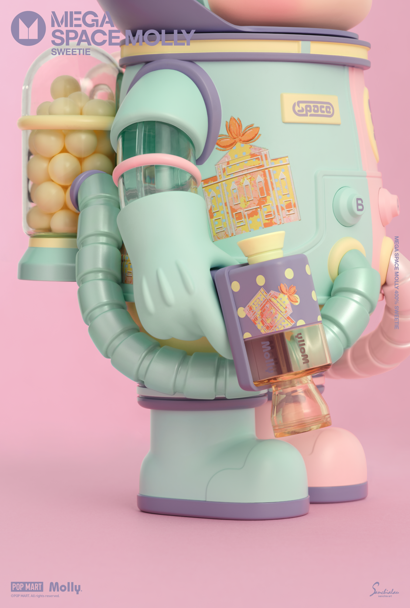 POP MART x Sanchia Lau Presents MEGA SPACE MOLLY 400% Sweetie