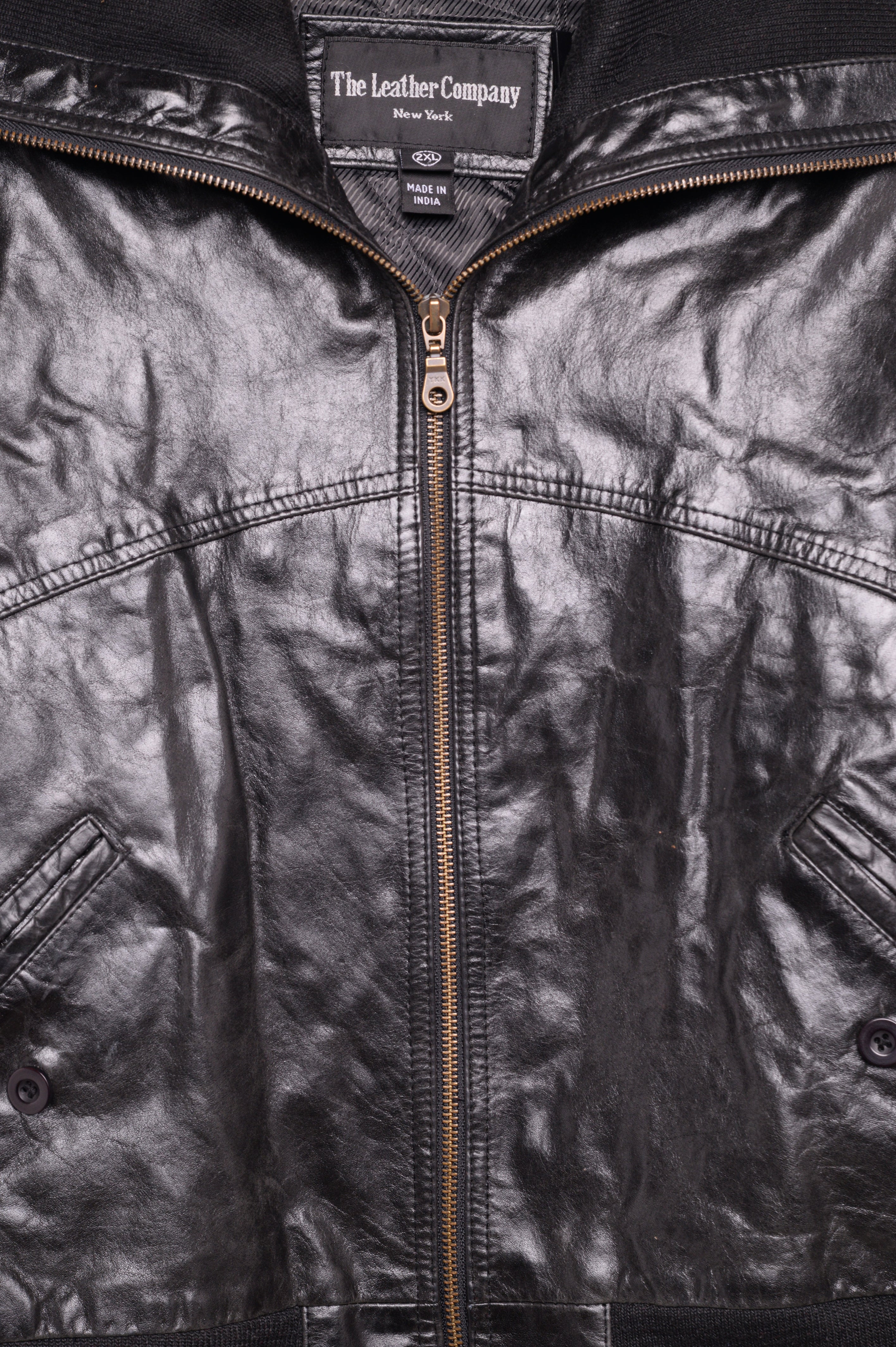 Y2K Leather Jacket Free Shipping - The Vintage Twin