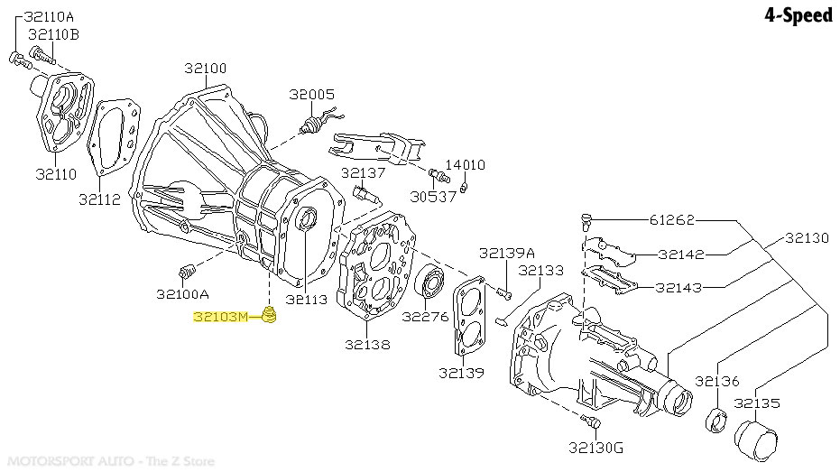 Motorsport Auto - The Z Store - Factory Transmission Drain Plug, 7