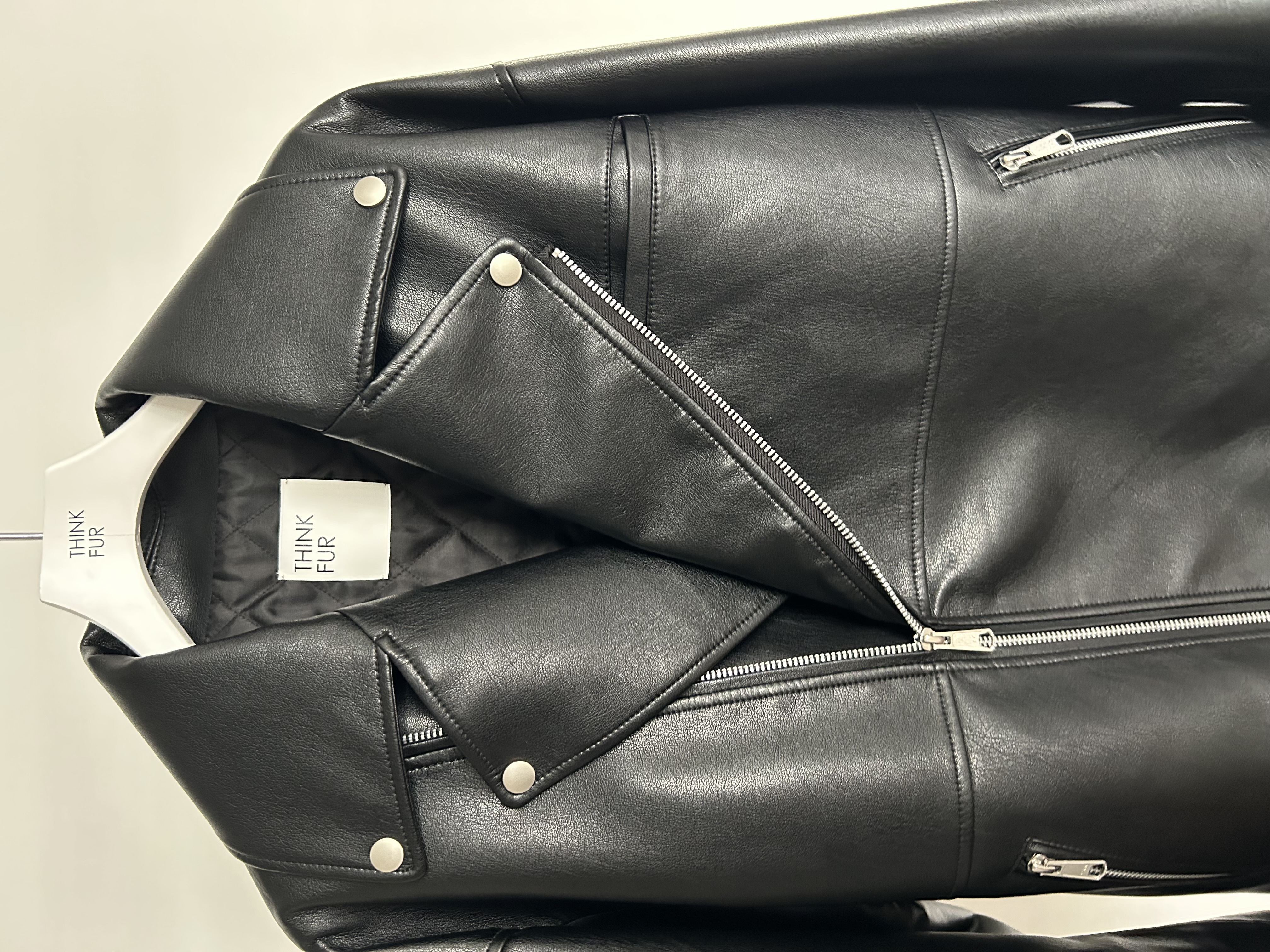 25TH-17】Eco Leather Riders Jacket | THINK FUR - 地球や環境に