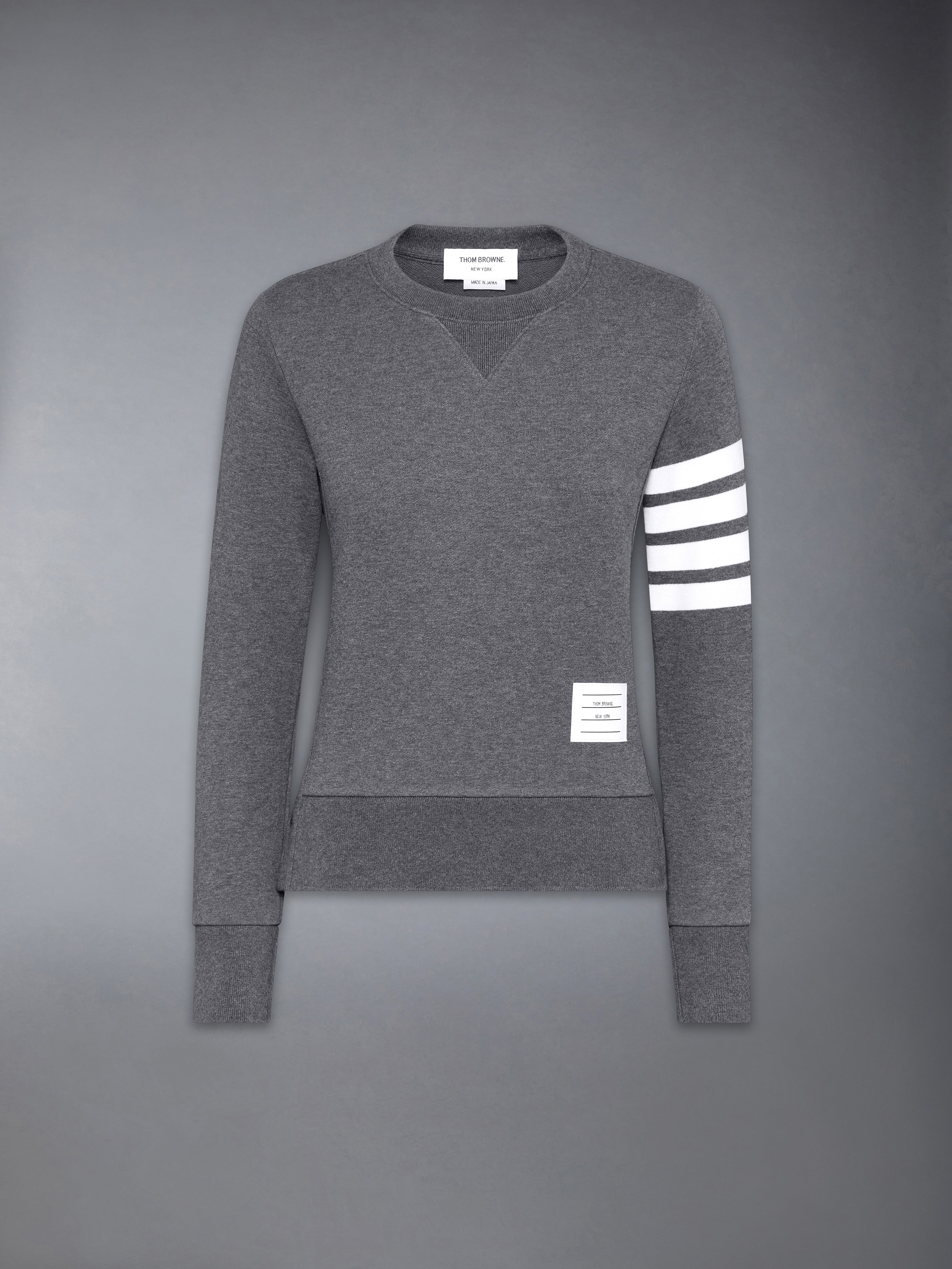 Cotton 4 Bar Classic Pullover Sweatshirt | Thom Browne