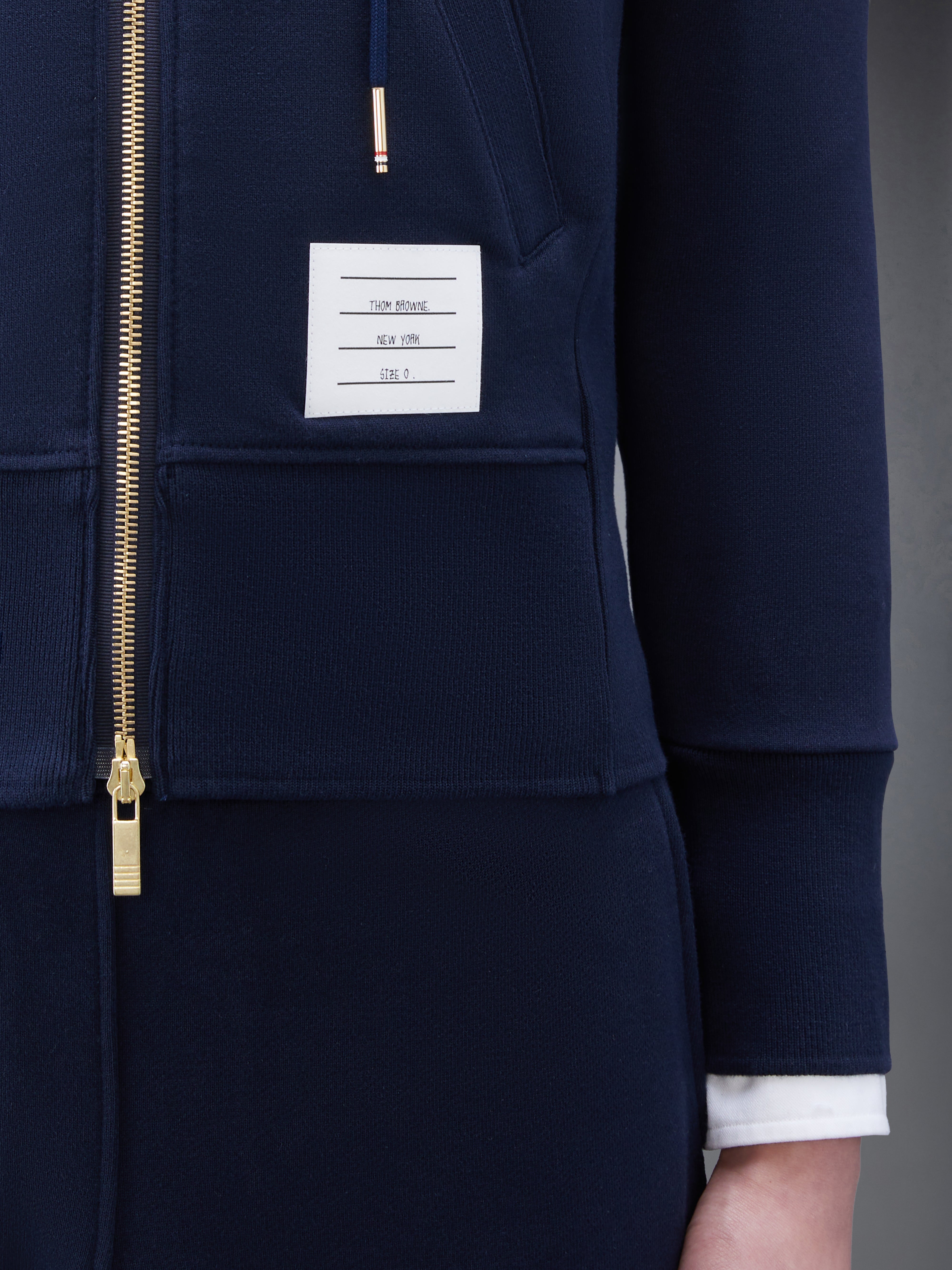 Classic Loopback 4 Bar Full Zip Hoodie | Thom Browne