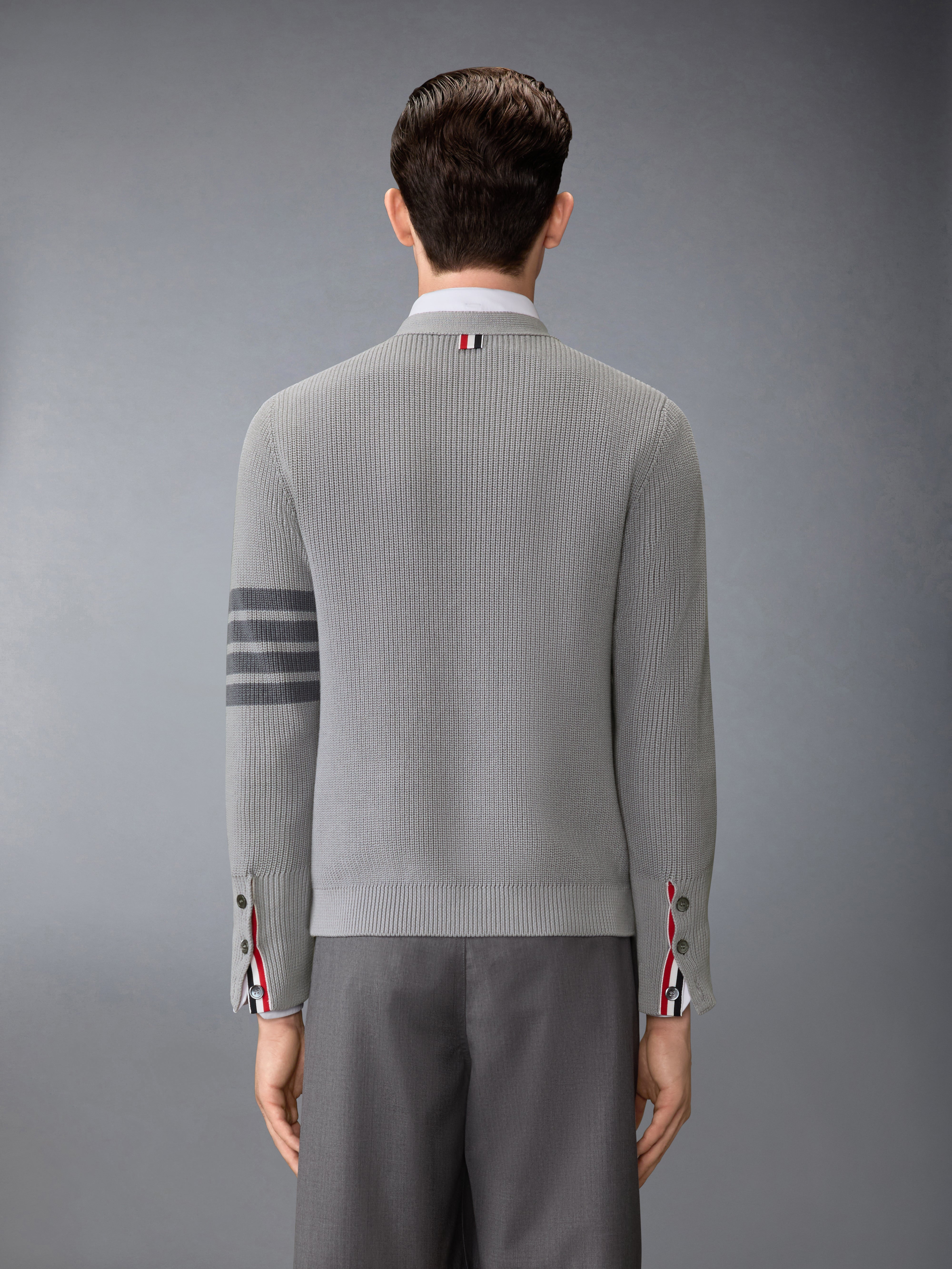 Garment Dyed 4-Bar Cardigan | Thom Browne
