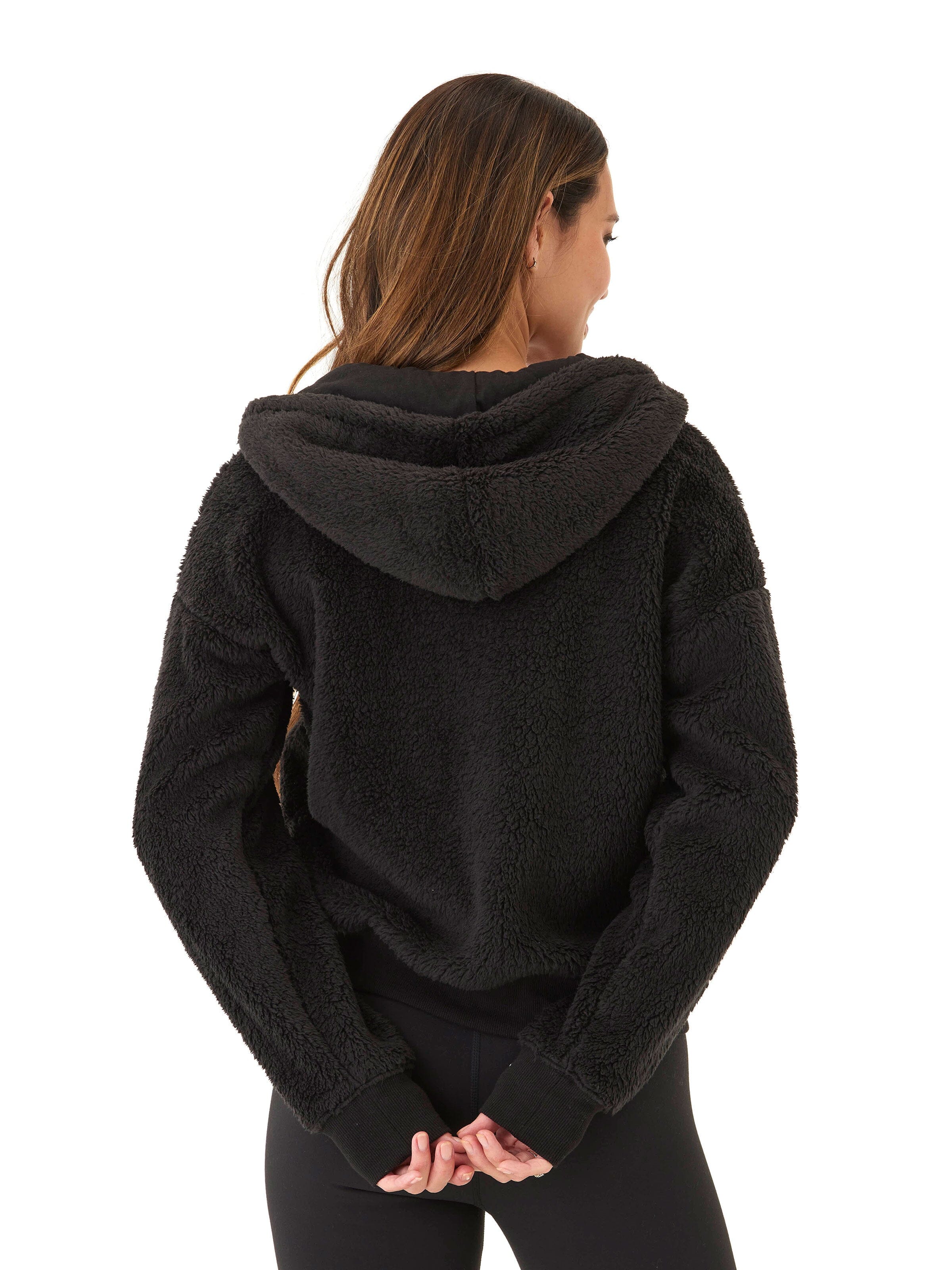Izara Sherpa Full Zip Hoodie – Threads 4 Thought