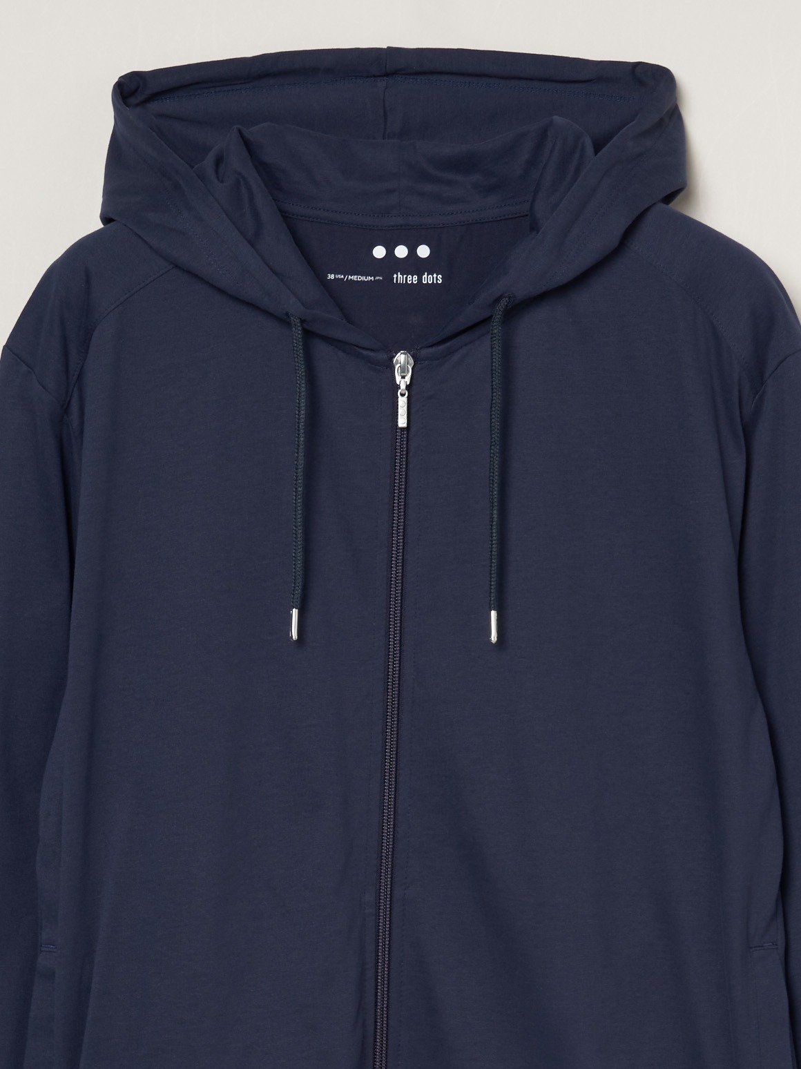 Men's sanded jersey zip hoody｜スリードッツ オフィシャルオンライン