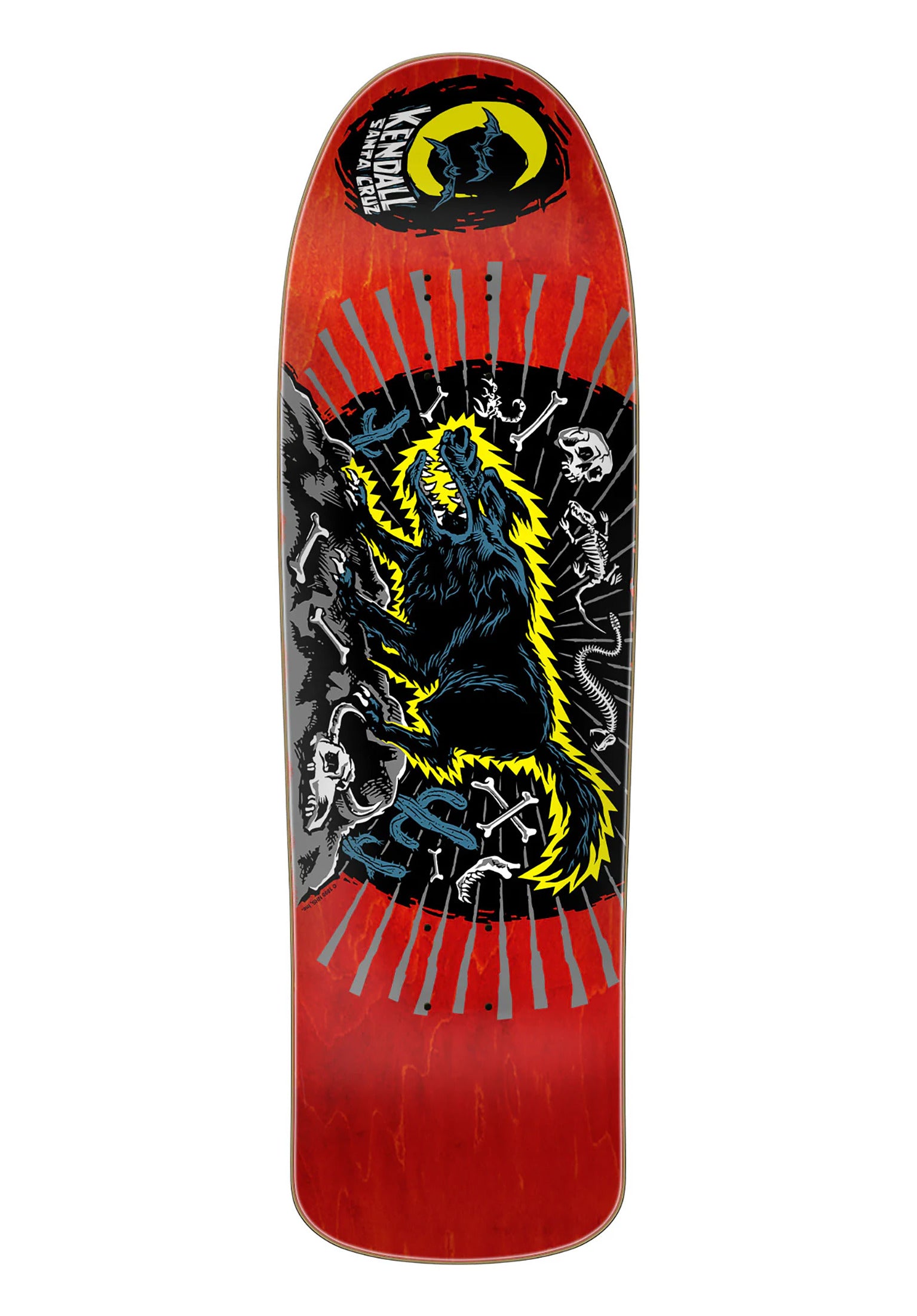 Kendall Wolf Reissue Santa-Cruz Deck in red – TITUS