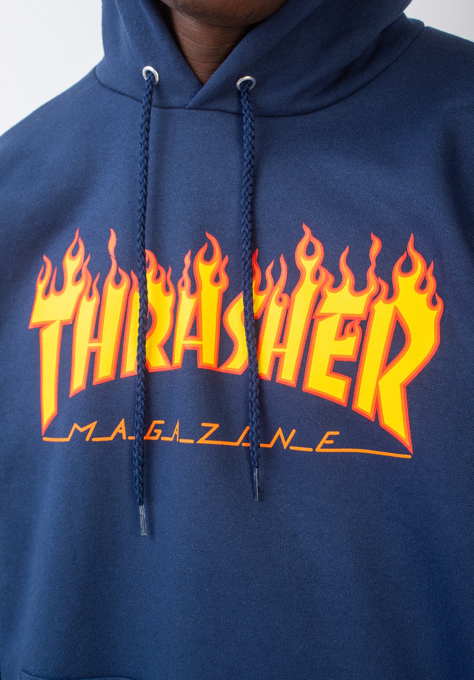 Flame Thrasher Hoodie in navy for men – TITUS