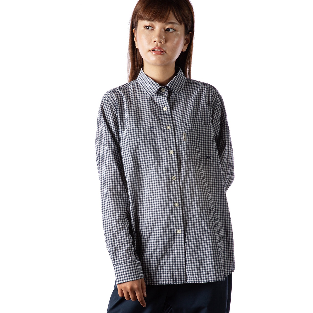 Narifuriナリフリ】シアサッカーギンガムシャツ NF4054 Mサイズ NFC