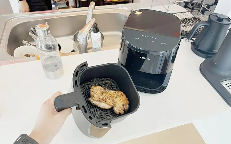 COSORI LITE 2L ミニノンフライヤー』レビュー | 97%オイルカット