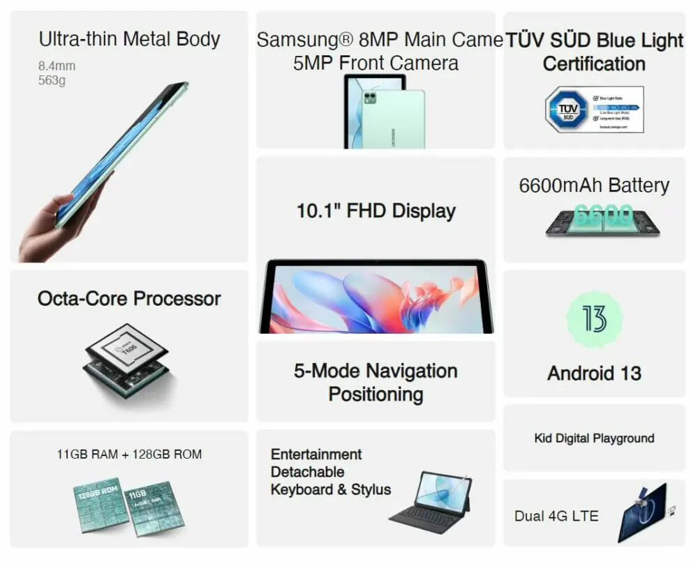 DOOGEE T10S』レビュー | Widevine L1対応の格安Androidタブレット