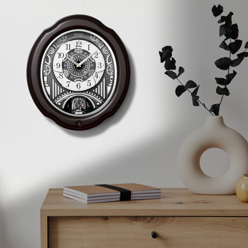 Seiko QXM609NRH “Opera” Melodies in Motion Dancing Dial Musical