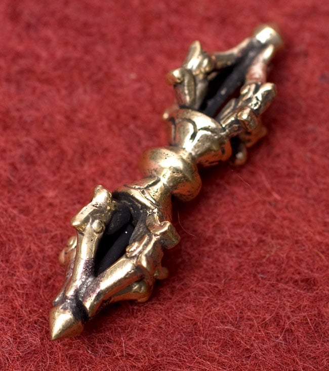 ドルジェ（ヴァジュラ・金剛杵） - 九鈷杵【長さ：8cm】 の通販