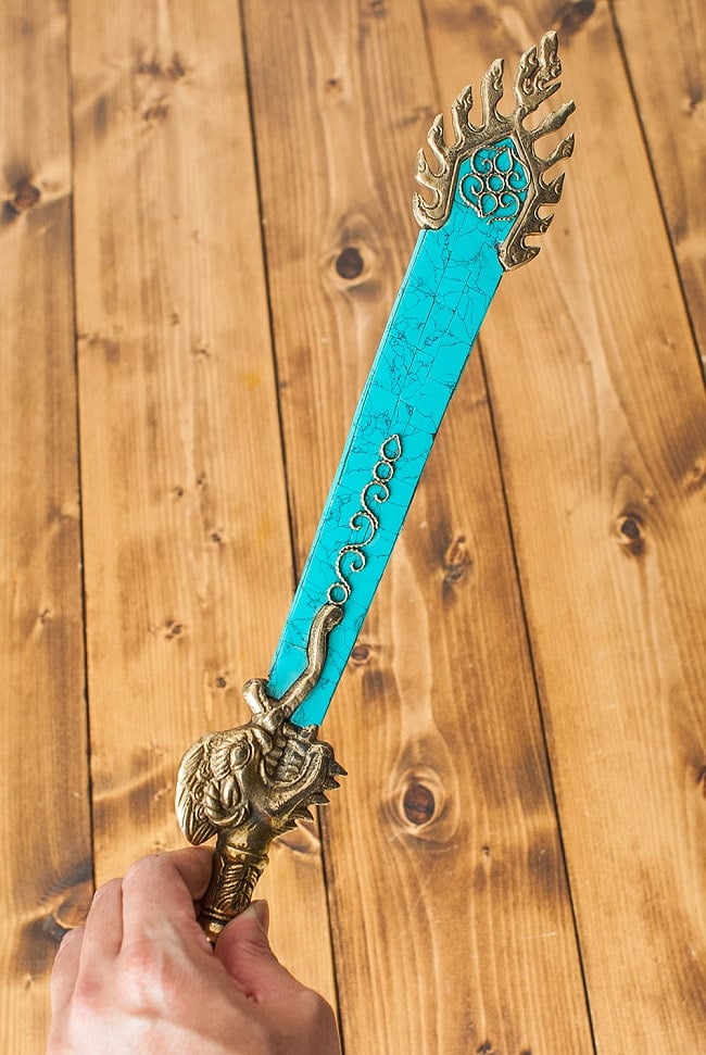 チベット密教法具 文殊菩薩の利剣 - ガドゥガ - 38cm の通販[送料無料