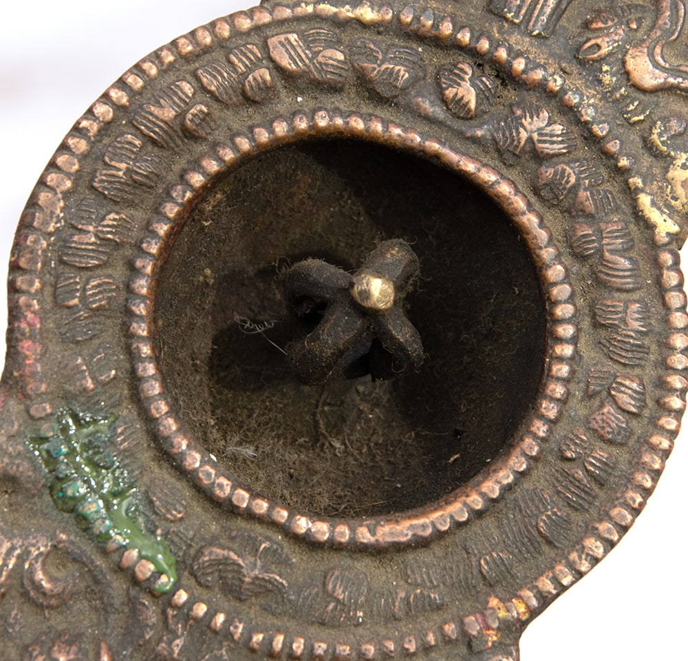 チベット密教法具 - 香炉・祭礼炉 礼拝用品【アンティーク 83cm】 の