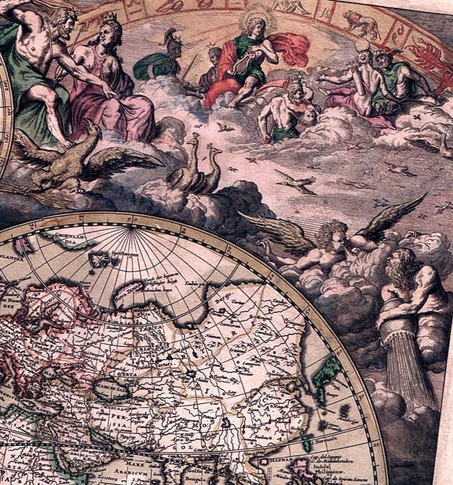 17世紀】アンティーク地図ポスター[Nova Totius Terrarum Orbis Tabula