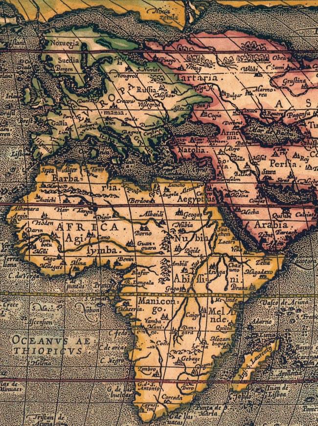 16世紀】アンティーク地図ポスター[TYPVS ORBIS TERRARVM]【世界地図