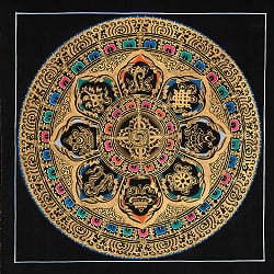 一点物〕タンカ - 八吉祥曼荼羅 アシュタマンガラ Ashtamangala[35cm x