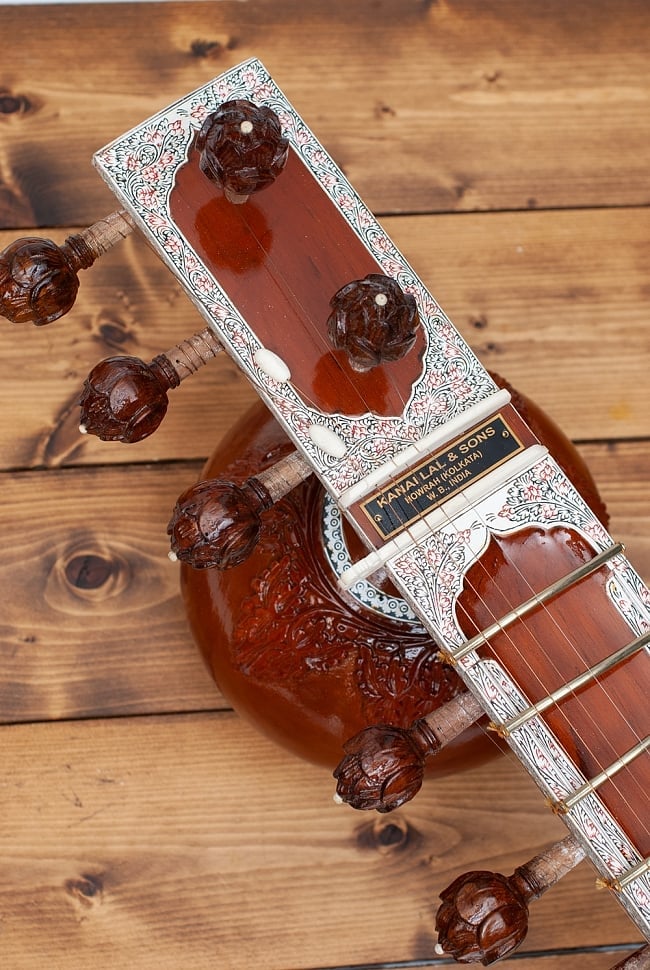 インド品質]一流メーカー製シタールセット（ダブルトゥンバ