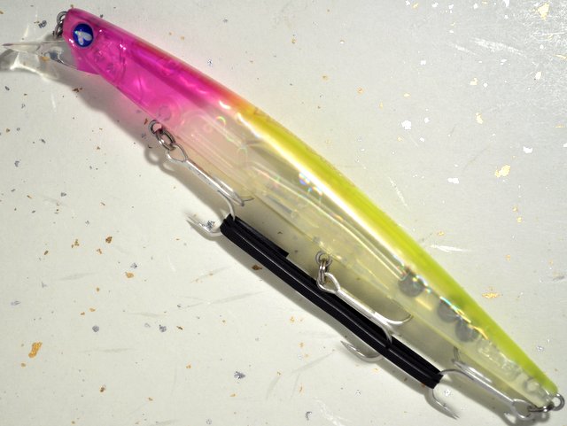 ブルーブルー ブローウィン140S：＃08 ピンク/チャートクリア