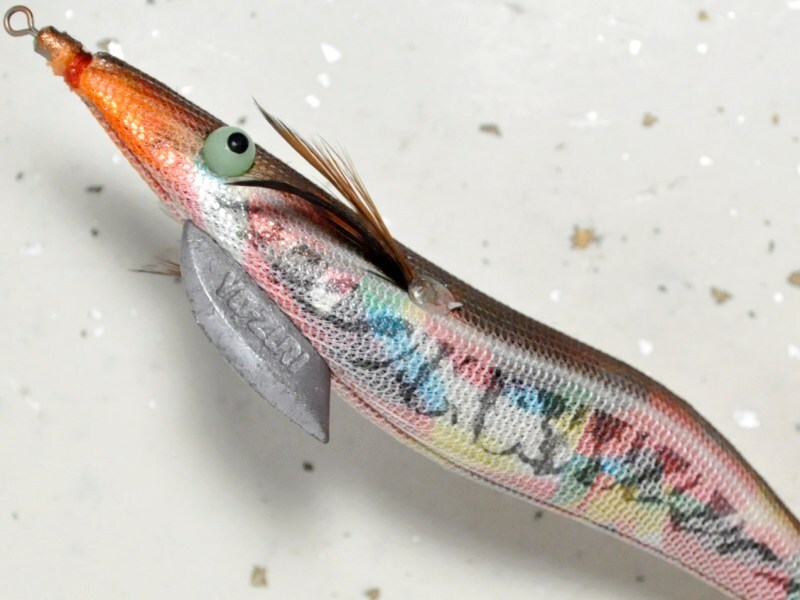 SALE】ヨーヅリ アオリーQリアル4.0号：センターグローライン/マーブル