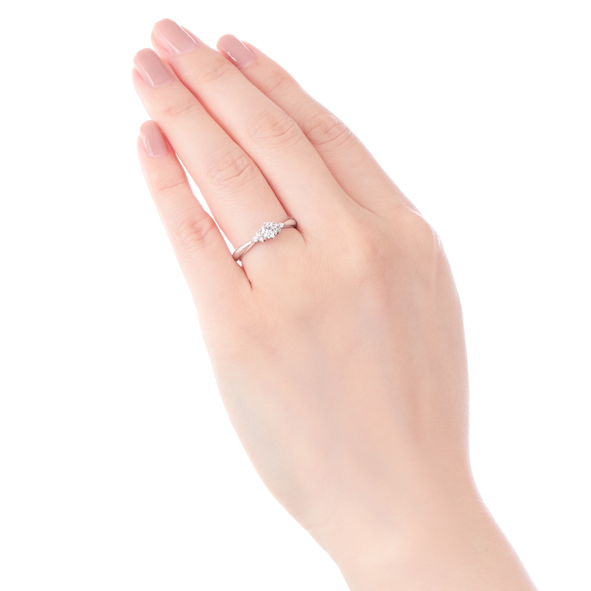 プラチナ鑑定書付ダイヤモンドリング（0.31カラット）(RKR039