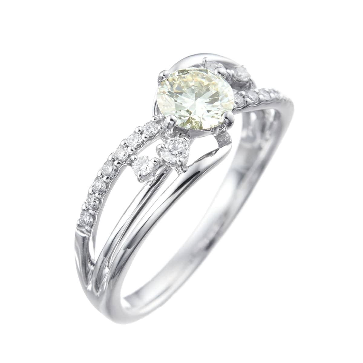 プラチナ鑑定書付ダイヤモンドリング（0.5カラット）(RKR297)|TSUTSUMI