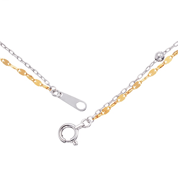 K18イエローゴールド/K18ホワイトゴールドブレスレット(RBL052