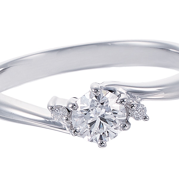 プラチナ鑑定書付ダイヤモンドリング（0.3カラット）(RKR357)|TSUTSUMI