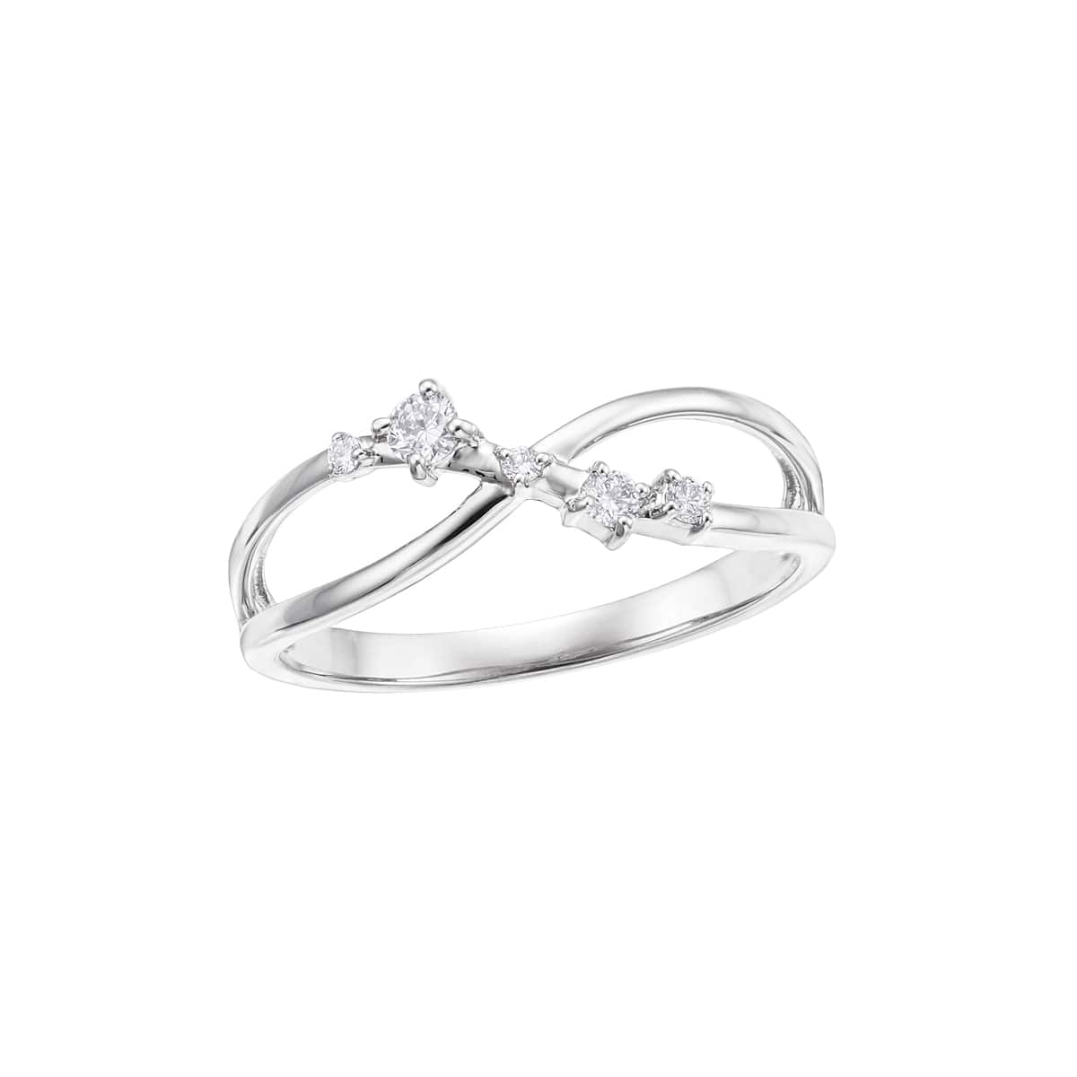 プラチナダイヤモンドリング（ピンキーリング）(RFR267-002)|TSUTSUMI