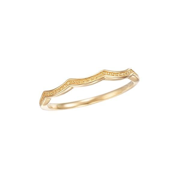 K10イエローゴールドリング（ピンキーリング）(RFR875-001)|TSUTSUMI