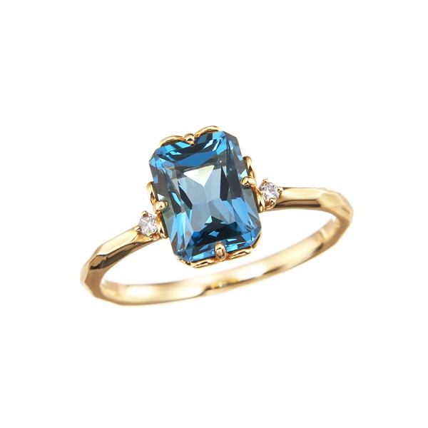 K10イエローゴールドロンドンブルートパーズリング(RFR952-001