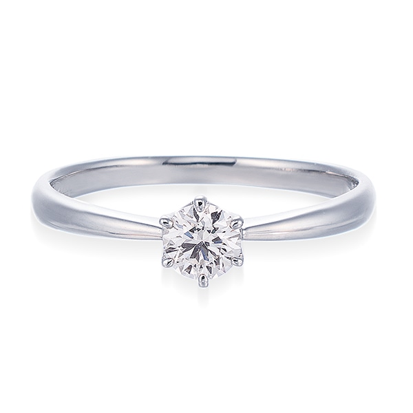 プラチナ鑑定書付ダイヤモンドリング（0.23カラット）(RKR250