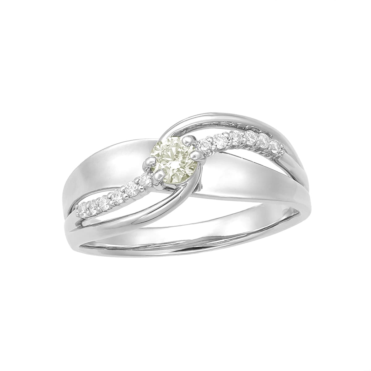 プラチナ鑑定書付ダイヤモンドリング（0.17カラット）(RKR228