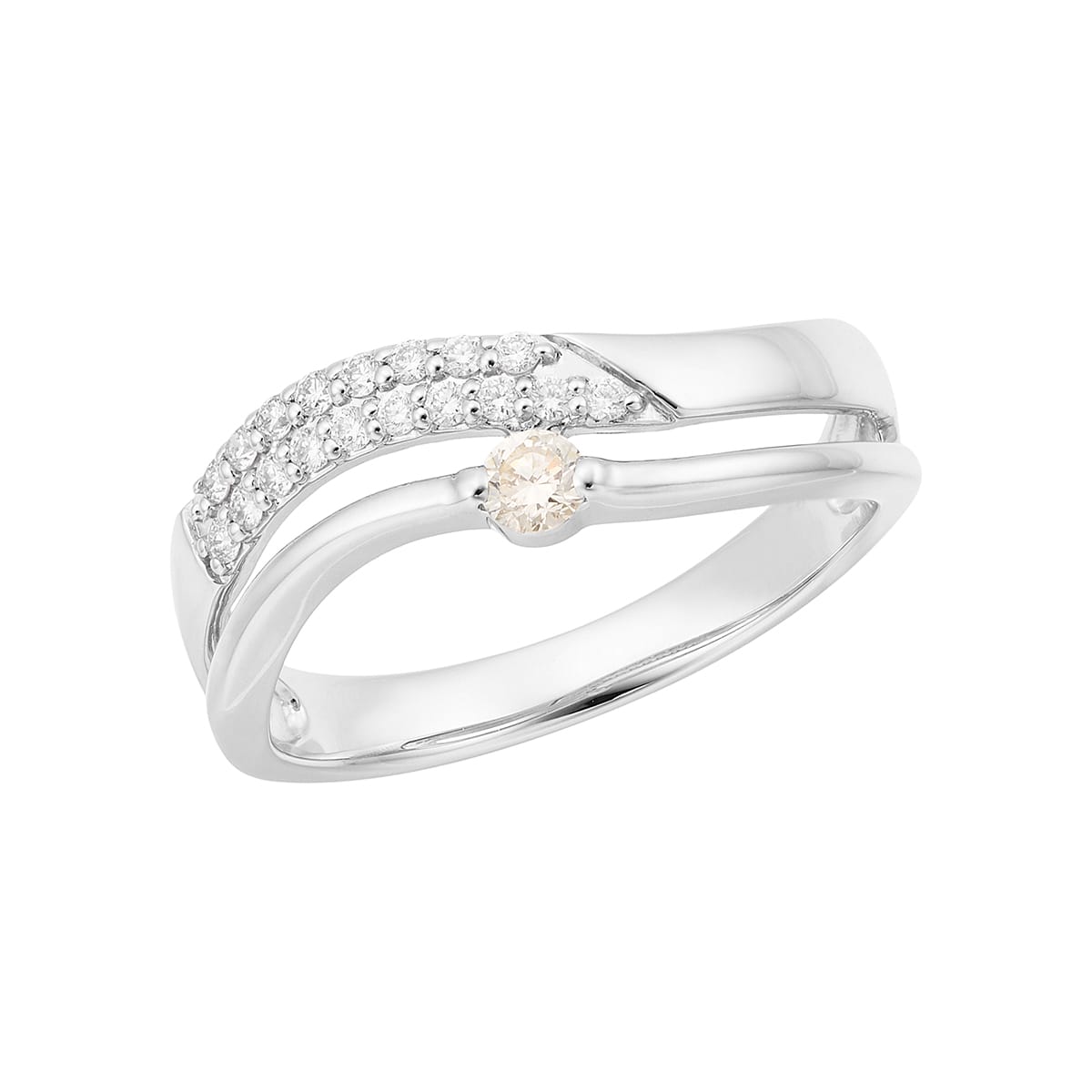 プラチナ鑑定書付ダイヤモンドリング（0.07カラット）(RKR368