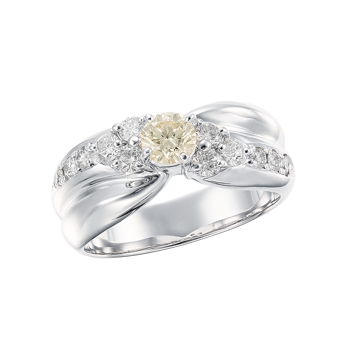 プラチナ鑑定書付ダイヤモンドリング（0.4カラット）: リング|TSUTSUMI