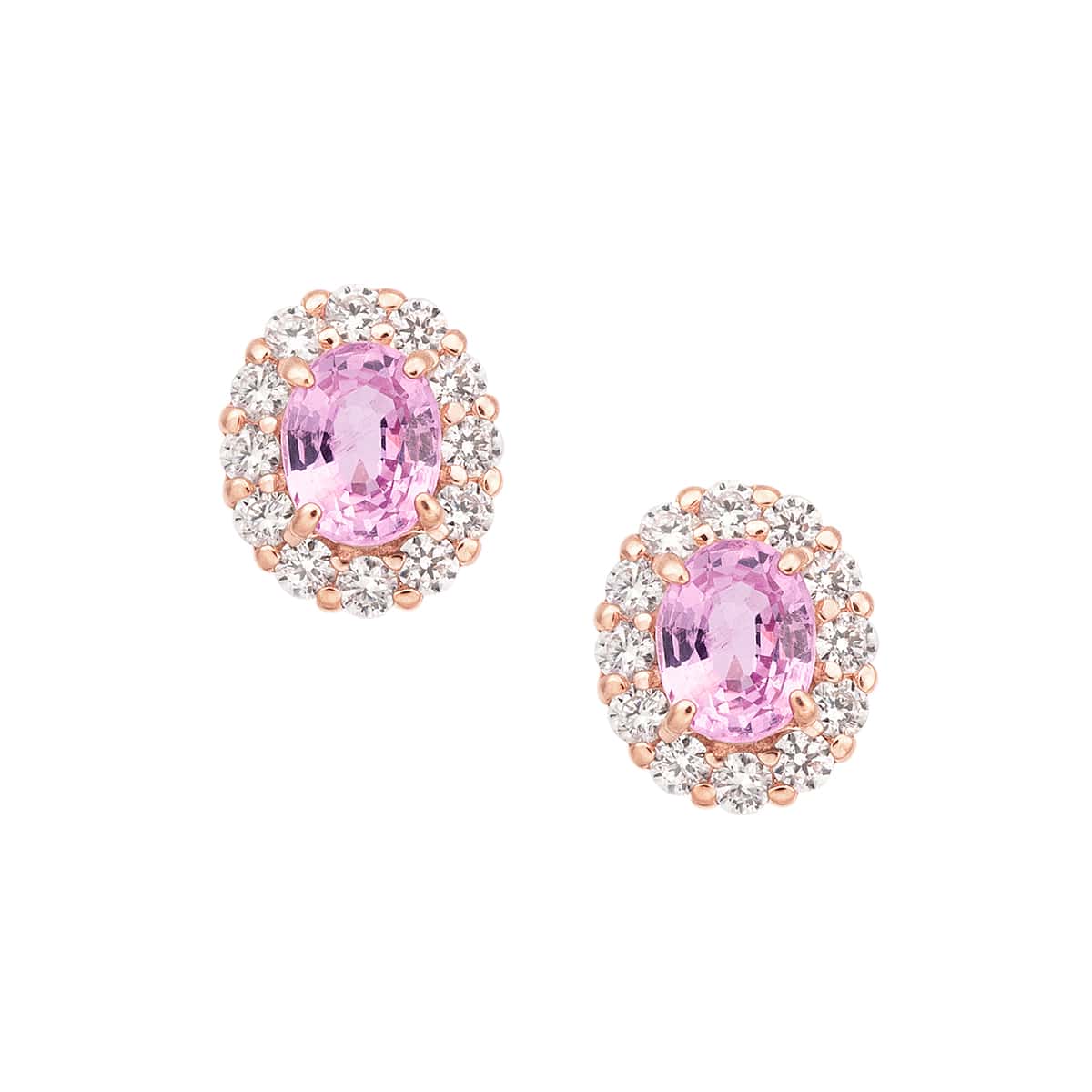 K10ピンクゴールドピンクサファイアピアス(RPE842-003)|TSUTSUMI