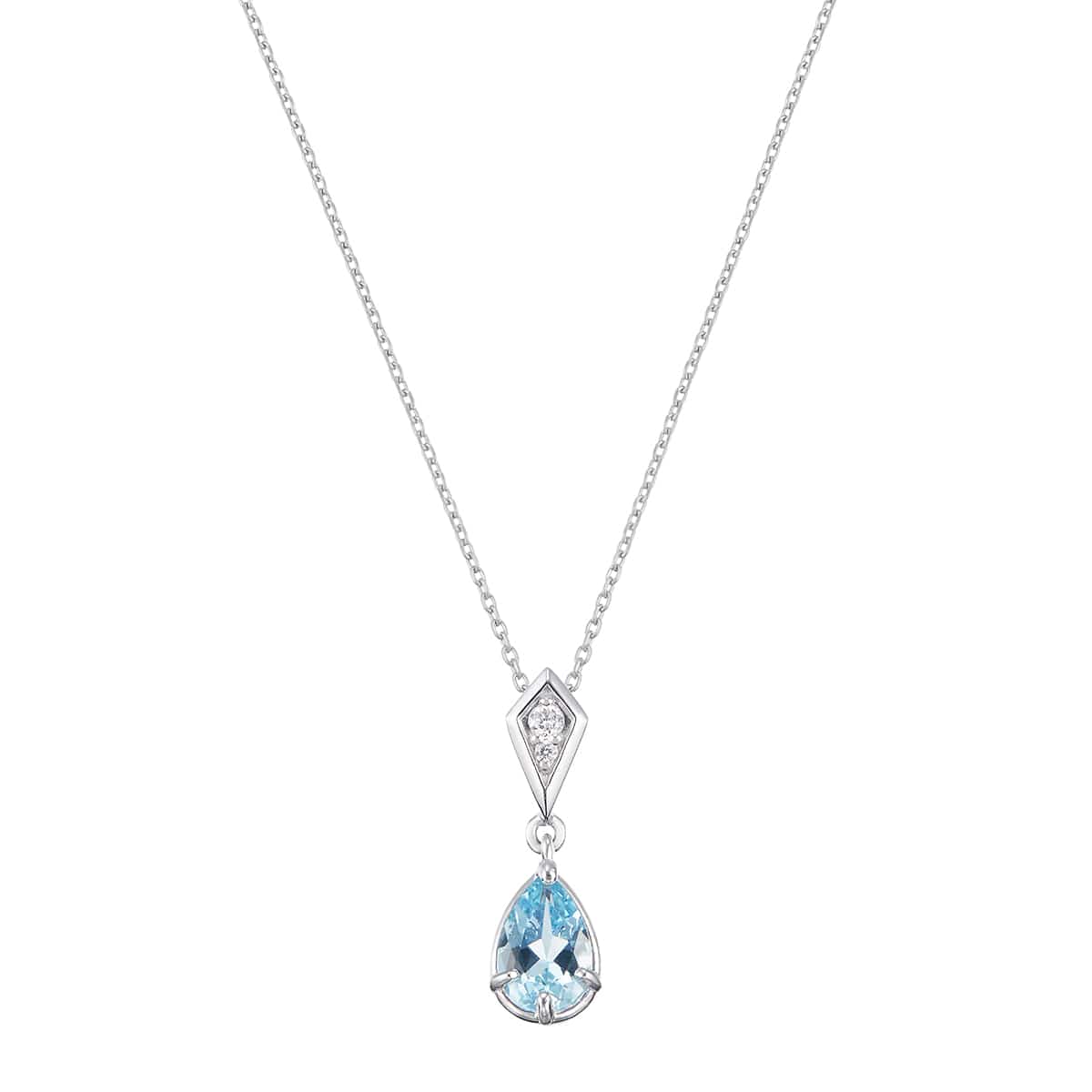 プラチナアクアマリンネックレス(RPN032-001)|TSUTSUMI（ジュエリー