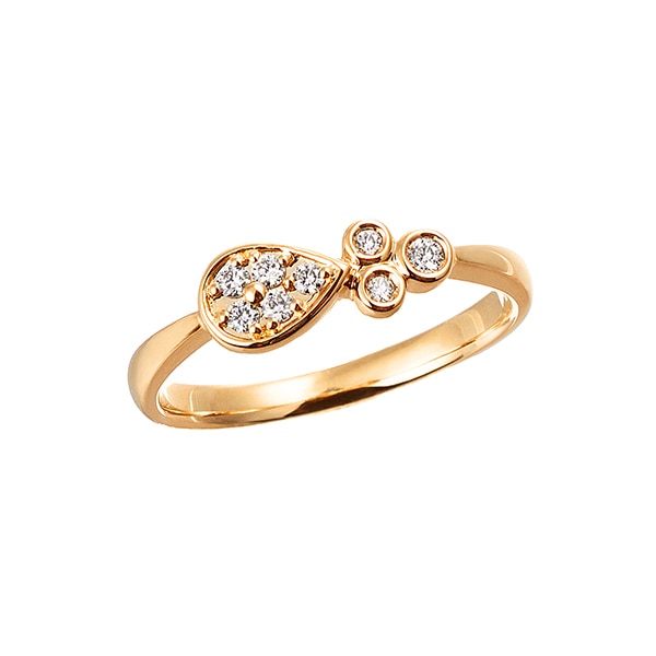 K18イエローゴールドダイヤモンドリング(RFR784-001)|TSUTSUMI