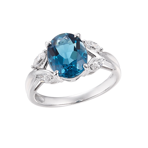 K10ホワイトゴールドロンドンブルートパーズリング(RFR364-001