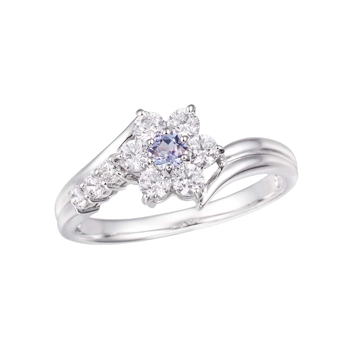 K10ホワイトゴールドタンザナイトリング(RFR220-002)|TSUTSUMI