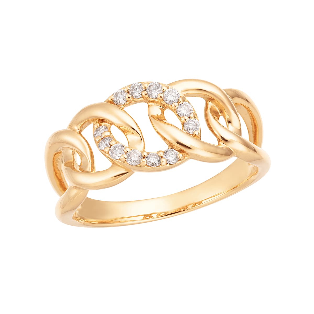 K18イエローゴールドダイヤモンドリング(RFR851-002)|TSUTSUMI