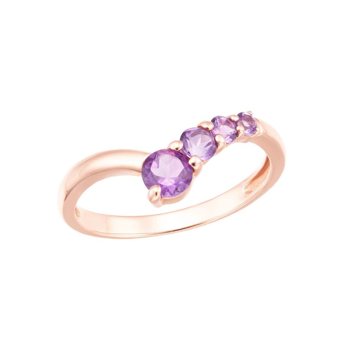 K10ピンクゴールドアメシストリング(RFR909)|TSUTSUMI（ジュエリー