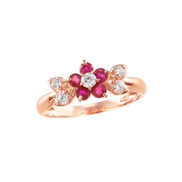 K10ピンクゴールドルビーリング(RFR910)|TSUTSUMI（ジュエリーツツミ