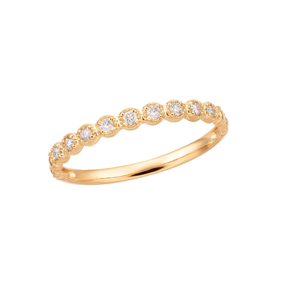 K18イエローゴールドダイヤモンドリング(RFR044-001)|TSUTSUMI